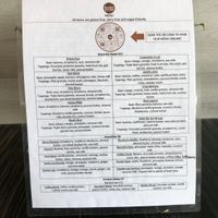 Menu  at Bare Blends in Denver