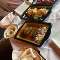 A selection of mezze dishes   at Aqua Food & Mood Lebanese in Warwick