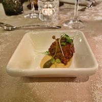 Tasting menu course 1  at The Four Rooms of Mrs. Safija in Sarajevo