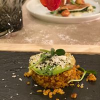 Tasting menu course 5 at The Four Rooms of Mrs. Safija in Sarajevo