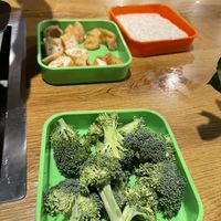 Ingredients we added to the hotpot!  at Potwhale in Tucson
