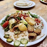 Veggie plate   at Beirut Restaurant in Dahab