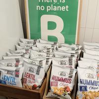 Display of vegan snacks at Jigushop - Sangdo 지구샵 상도점 in Seoul