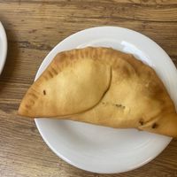 Vegan pastechi   at Eduardos Hideaway in Noord