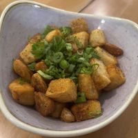 Roasted potatoes  at Eduardos Hideaway in Noord