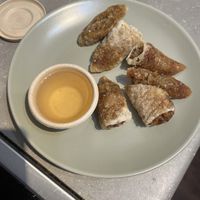 Nonla rolls with watery sauce   at Chau Veggie Express in Vancouver