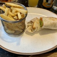 Vegan wrap  at Filling Station in Inverness