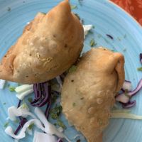 Vegetable samosas   at Mumbai Masala in Lanzarote