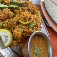 Vegetable biryani  at Mumbai Masala in Lanzarote