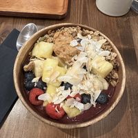 Açai bowl  at Gecko Coffeehouse in East London