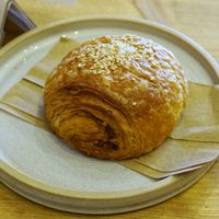 Stufffed Croissant Bun at Gecko Coffeehouse in East London