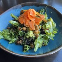 Farmer Salad with added Tofu  at RED LENTIL in Sharon