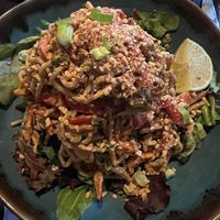 Thai peanut noodle salad   at RED LENTIL in Sharon