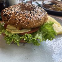 Tofu Bagel  at Doba in Mazunte