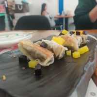 Vegan dumplings at O'Kims in Honolulu