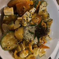 Vegan tofu curry  at Arena Negra in Mazunte