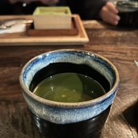 Matcha Latte with non-dairy milk forgot which one I got at Cha An in New York City