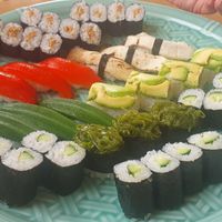 Vegan sushi menu at Sushi Takeda- 鮨処たけ田 in Ninohe