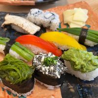 vegan sushi (December, 2023) at Sushi Takeda- 鮨処たけ田 in Ninohe