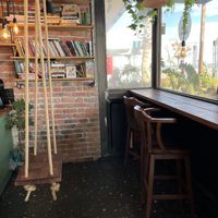 Indoor seating at The Beaver Coffee Shop in Antalya