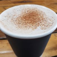 Chai tea with oat milk at Ceremony Coffee Roasters in Annapolis