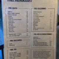 Menu drinken at Fris in Dronten