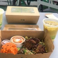 Eat in or take away, we ate in and took away what we couldn’t finish! at Green Shake in Saint-leu