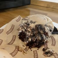 brownie explosion with change the whirled ice cream at Ben & Jerry's in London