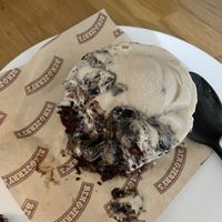 brownie has nuts and berries at Ben & Jerry's in London
