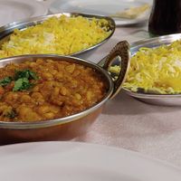 Tarka daal with rice at Jaipur Indian Restaurant in Fuerteventura