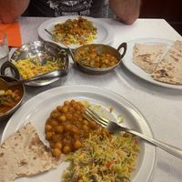 Lovely chickpea curry sorry forgotten name!  at Jaipur Indian Restaurant in Fuerteventura