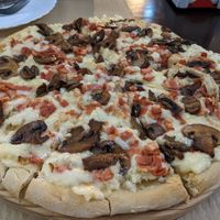 The best pizza ever at Pasiones Bar  in Gijon