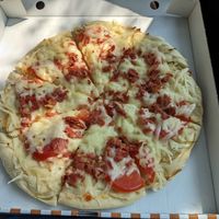 Delicious pizza at Pasiones Bar  in Gijon