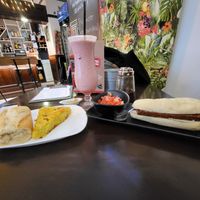 Tortilla and Choripan - VERY YUM! at Pasiones Bar  in Gijon