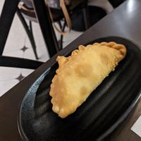 Argentinian empanada with no-chicken at Pasiones Bar  in Gijon