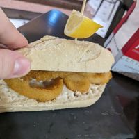 Calamari sandwich at Pasiones Bar  in Gijon