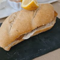 No squid sandwich  at Pasiones Bar  in Gijon