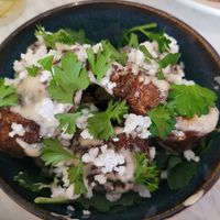 Vegan wings in butter and garlic sauce at Bread + Roses in Hyannis
