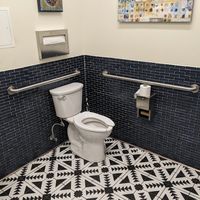 Handicap accessible bathroom at Tahoe Bagel in South Lake Tahoe
