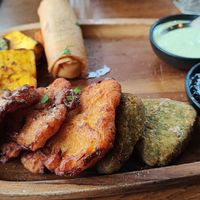 Vege starters at Pint Size Indian in Point Cook