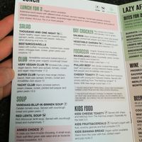 Menu at Anne&Max in Apeldoorn