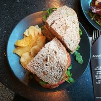 Vegan club sandwich at Anne&Max in Apeldoorn