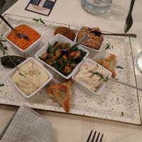 Antipasti misti vegani at Ristorante Libanese Falafel in Brescia