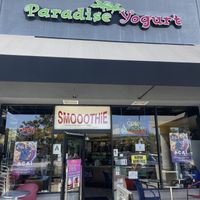 outside   at Paradise Yogurt in San Diego