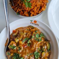 Veg Biryani & Tofu Curry at Chowpaty in Nairobi