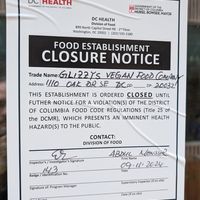 Closed for a few weeks already :/ at Glizzys in Washington