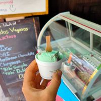 Mint chocolate ice-cream at Tulasi in Cochabamba