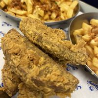 Loaded fries and tenders  at Jimmy's Street Food in Paris