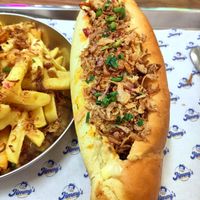 Sub with cheese at Jimmy's Street Food in Paris