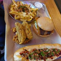 Loaded fries, cheezy Burger, Sub Sandwich, tenders at Jimmy's Street Food in Paris